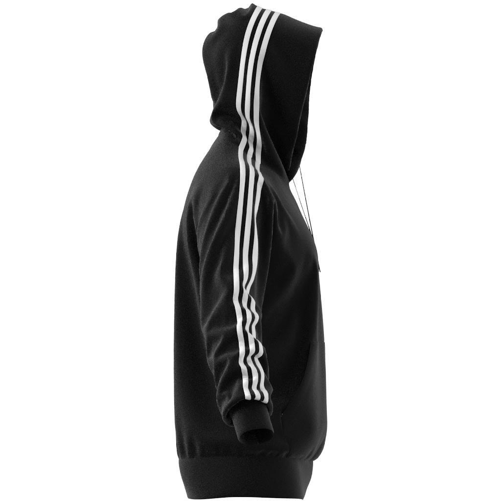 Essentials French Terry 3-Stripes Hoodie, Black, , large image number 5