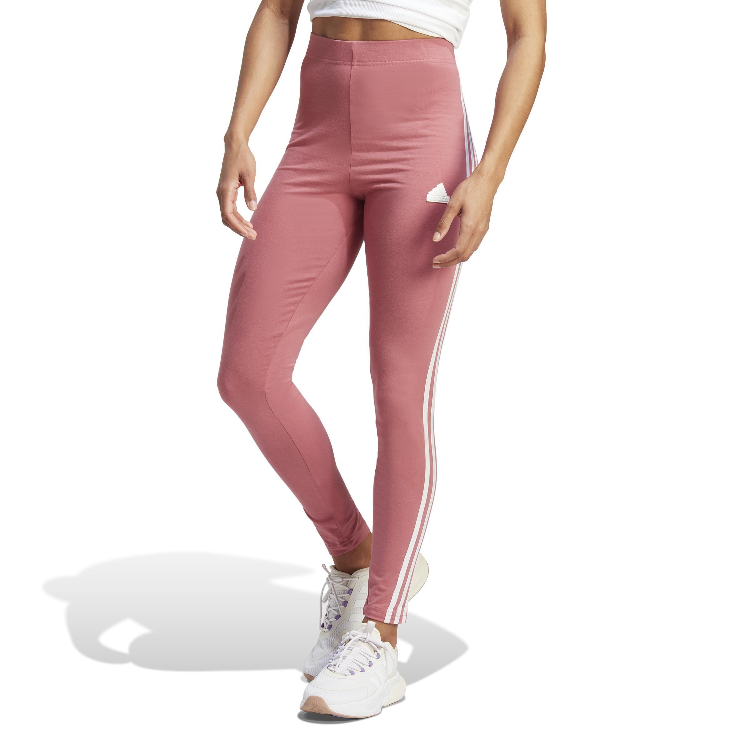 Future Icons 3-Stripes Leggings, Pink, A901_ONE, large image number 8