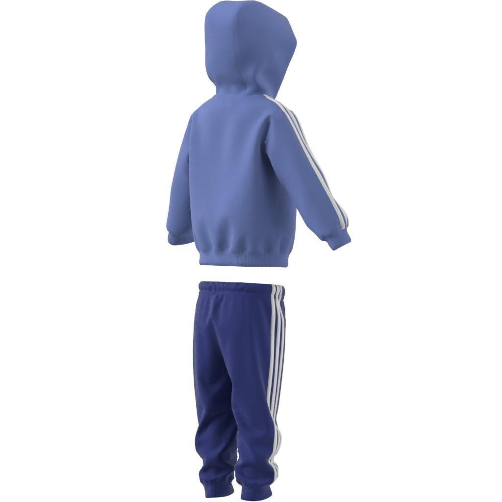 Kids Unisex Essentials Shiny Hooded Tracksuit, Blue, A901_ONE, large image number 9