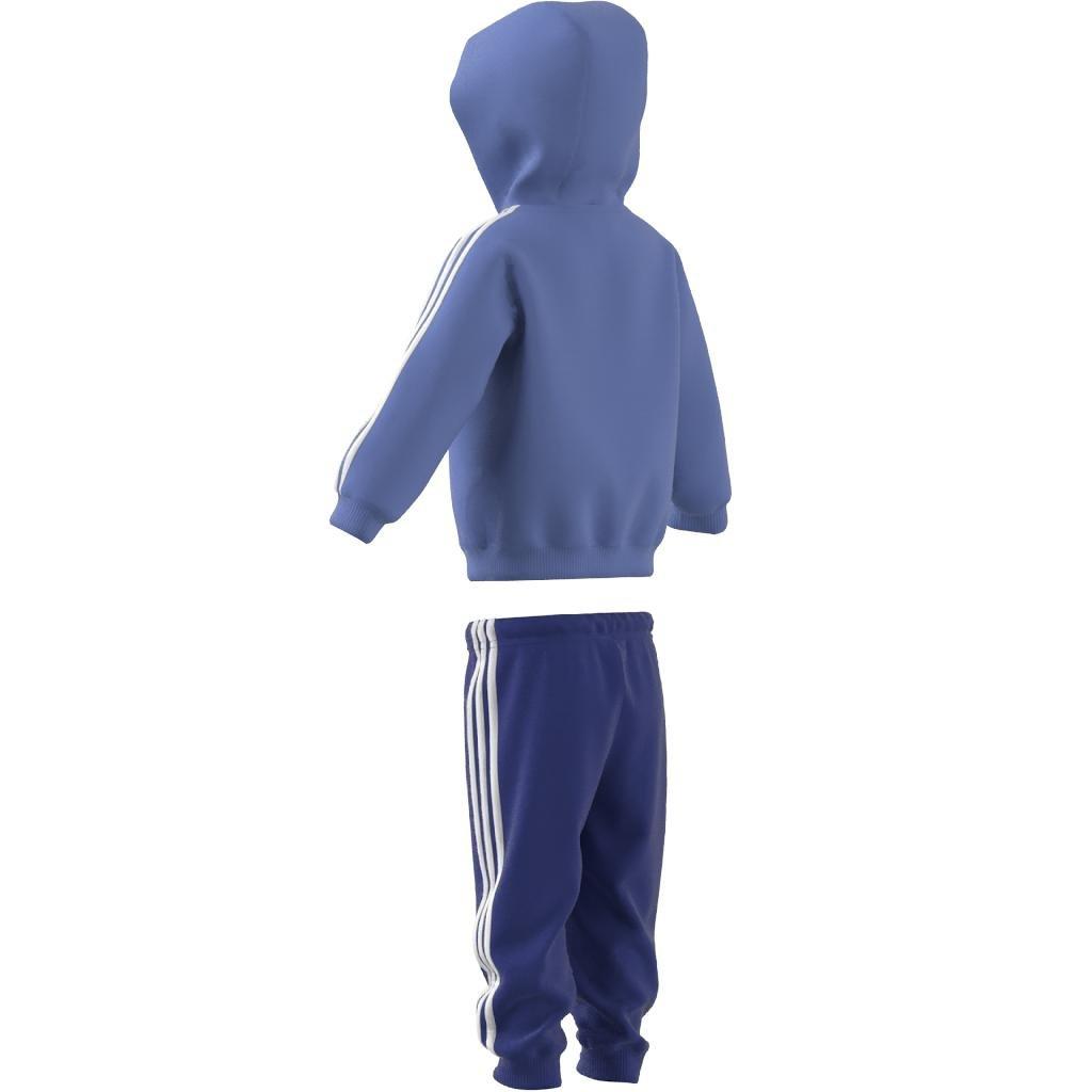 Kids Unisex Essentials Shiny Hooded Tracksuit, Blue, A901_ONE, large image number 14