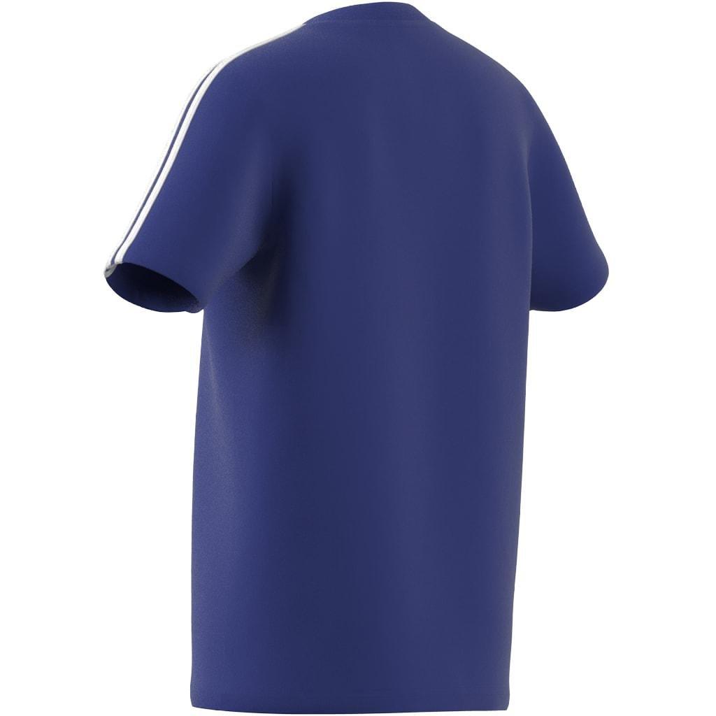 Kids Unisex Essentials 3-Stripes Cotton T-Shirt, Blue, A901_ONE, large image number 6