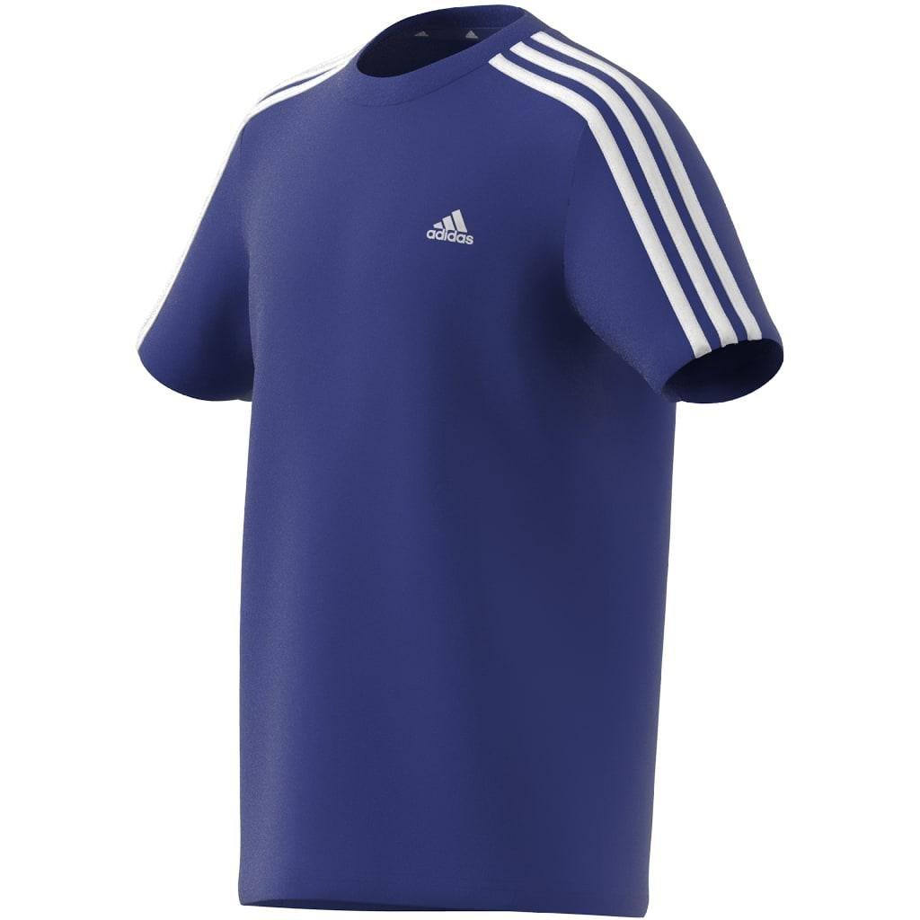 Kids Unisex Essentials 3-Stripes Cotton T-Shirt, Blue, A901_ONE, large image number 9