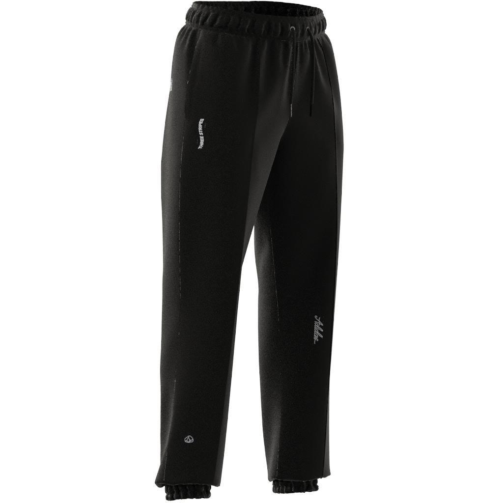 Loose Trousers with Healing Crystals-Inspired Graphics, Black, , large image number 3