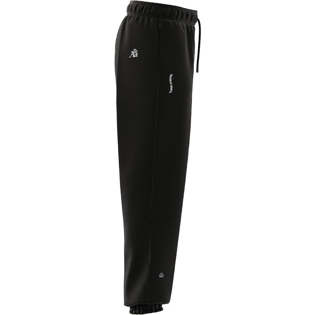 Loose Trousers with Healing Crystals-Inspired Graphics, Black, , large image number 7