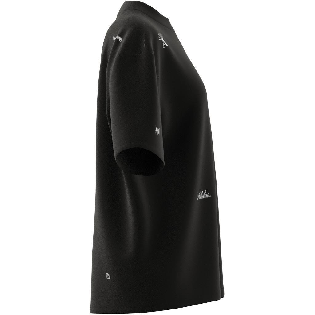 Boyfriend T-Shirt with Healing Crystals Inspired Graphics, Black, A901_ONE, large image number 2