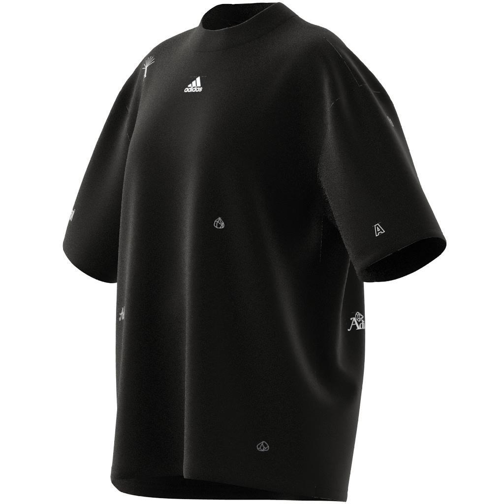 Boyfriend T-Shirt with Healing Crystals Inspired Graphics, Black, A901_ONE, large image number 6