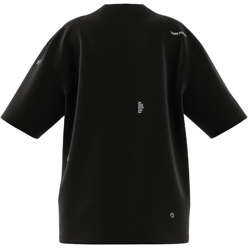 Boyfriend T-Shirt with Healing Crystals Inspired Graphics, Black, A901_ONE, large image number 8