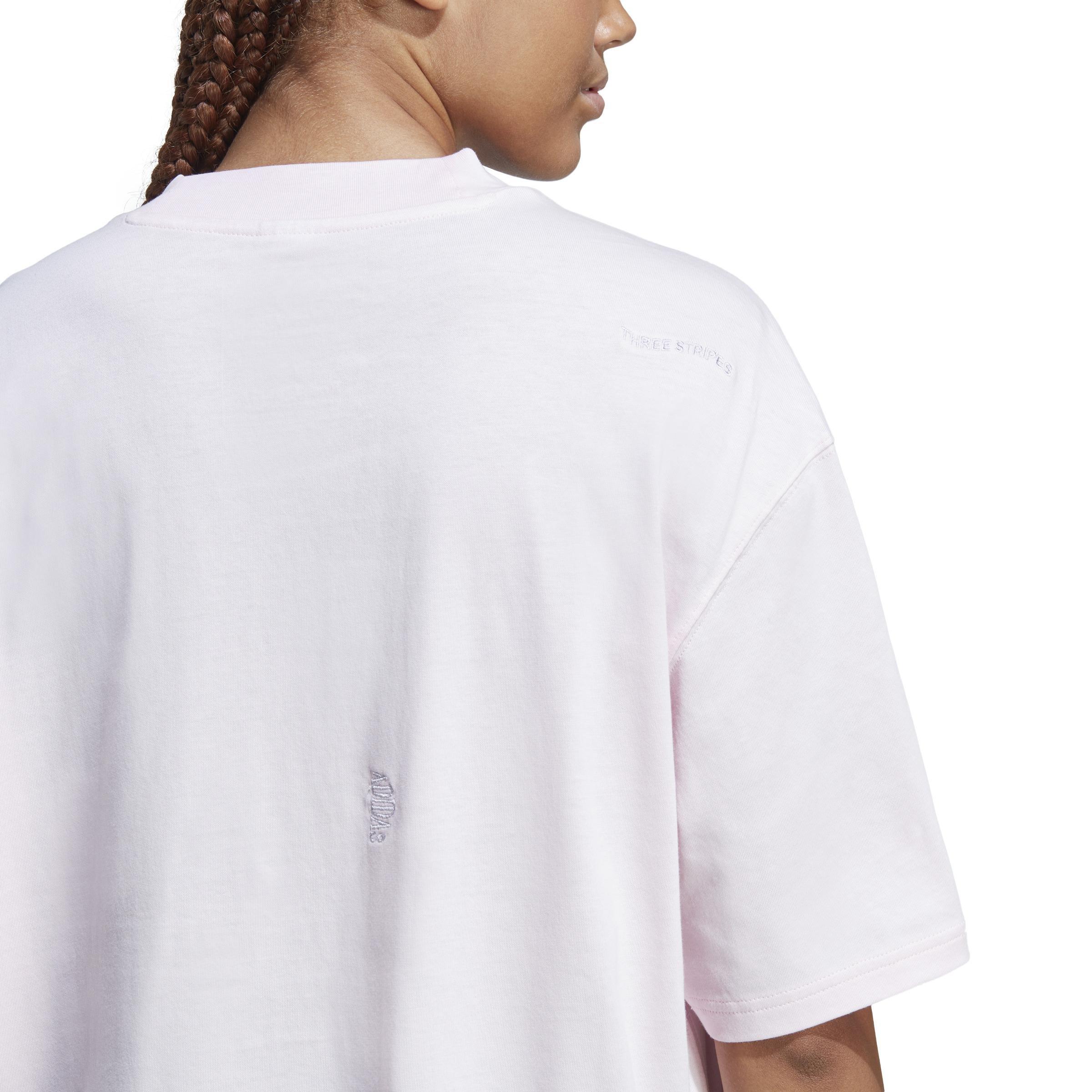 Boyfriend T-Shirt with Healing Crystals Inspired Graphics, Pink, A901_ONE, large image number 4