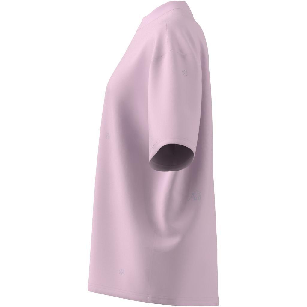 Boyfriend T-Shirt with Healing Crystals Inspired Graphics, Pink, A901_ONE, large image number 8