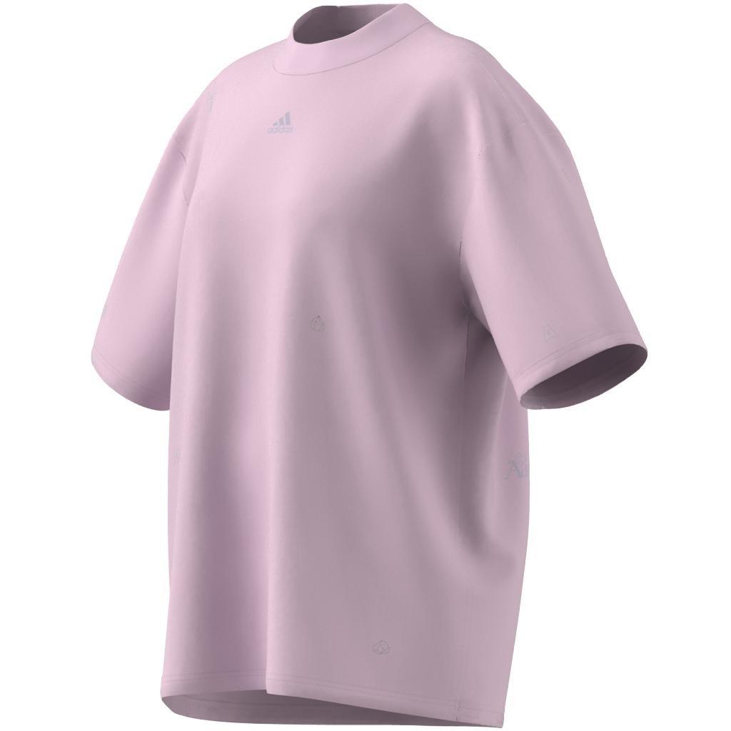 Boyfriend T-Shirt with Healing Crystals Inspired Graphics, Pink, A901_ONE, large image number 10