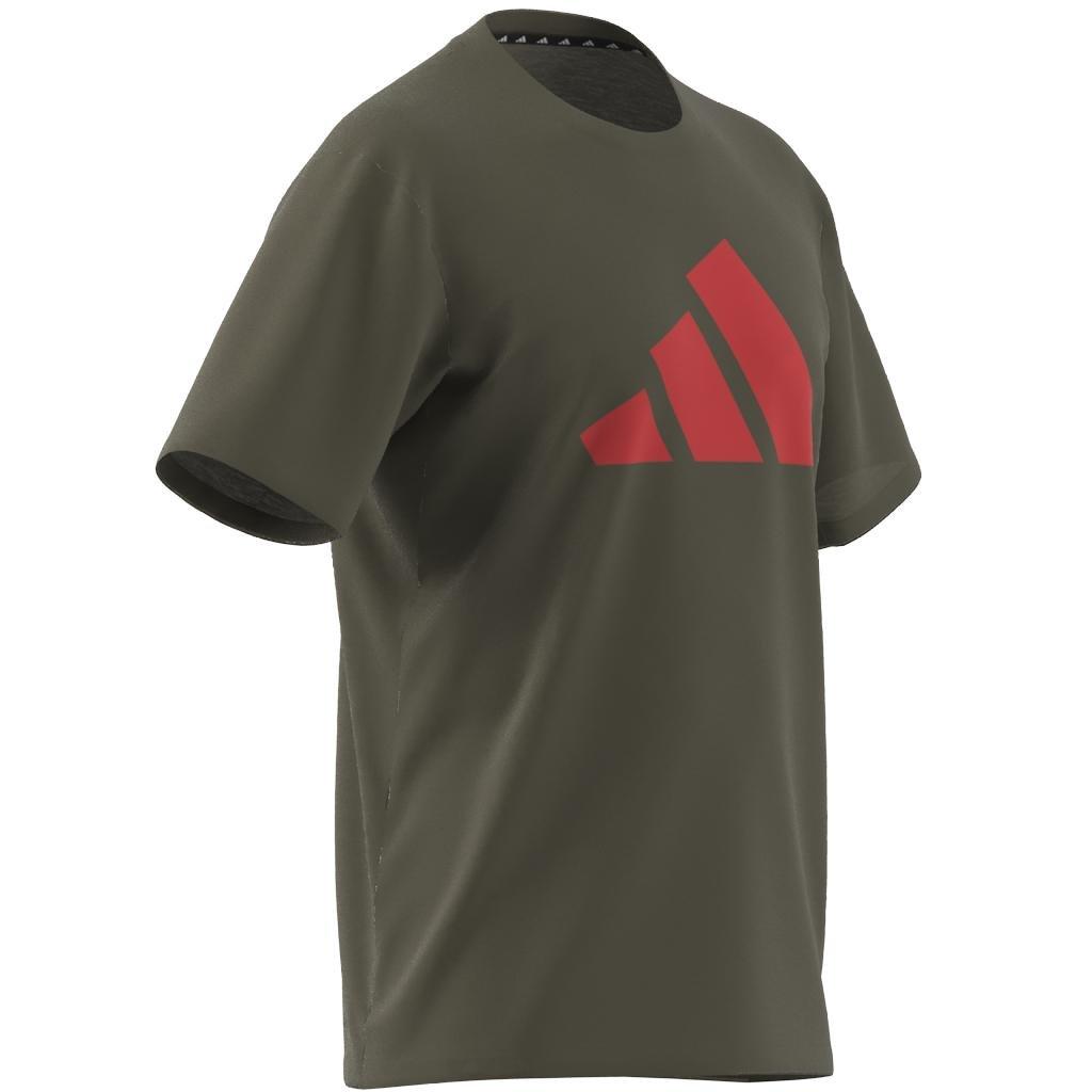 Train Essentials Feelready Logo Training T-Shirt, Green, A901_ONE, large image number 6