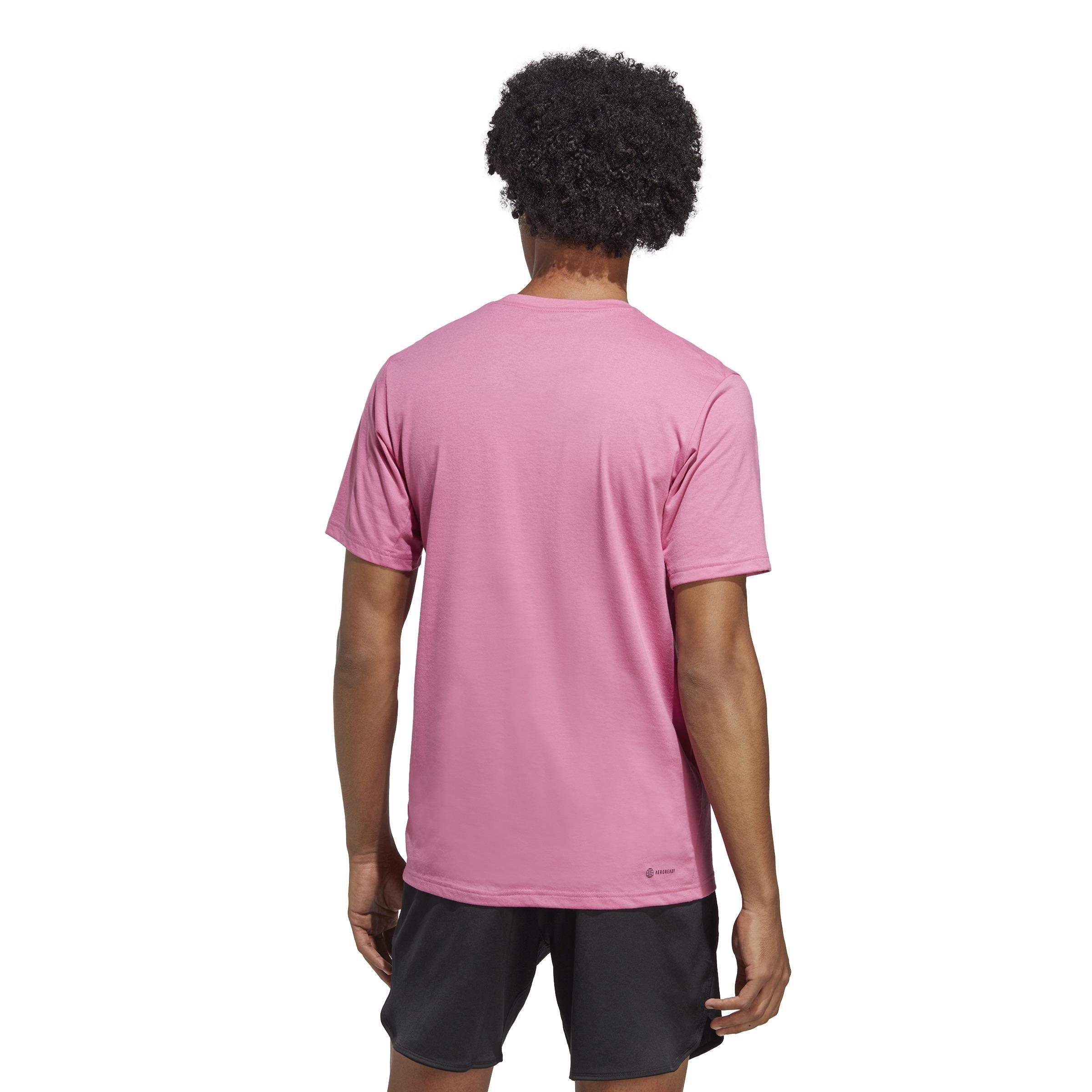 Train Essentials Feelready Logo Training T-Shirt, Pink, A901_ONE, large image number 3