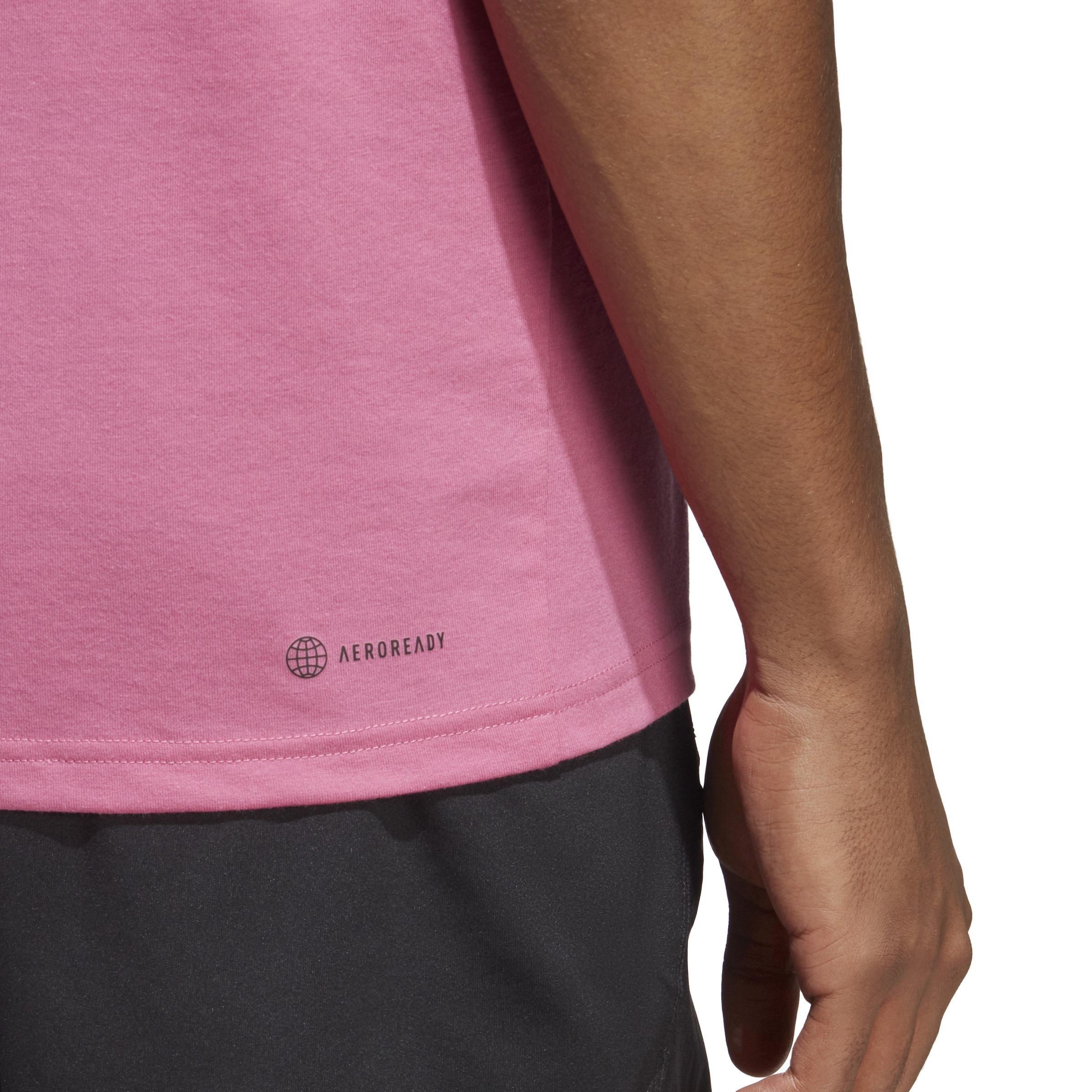 Train Essentials Feelready Logo Training T-Shirt, Pink, A901_ONE, large image number 4