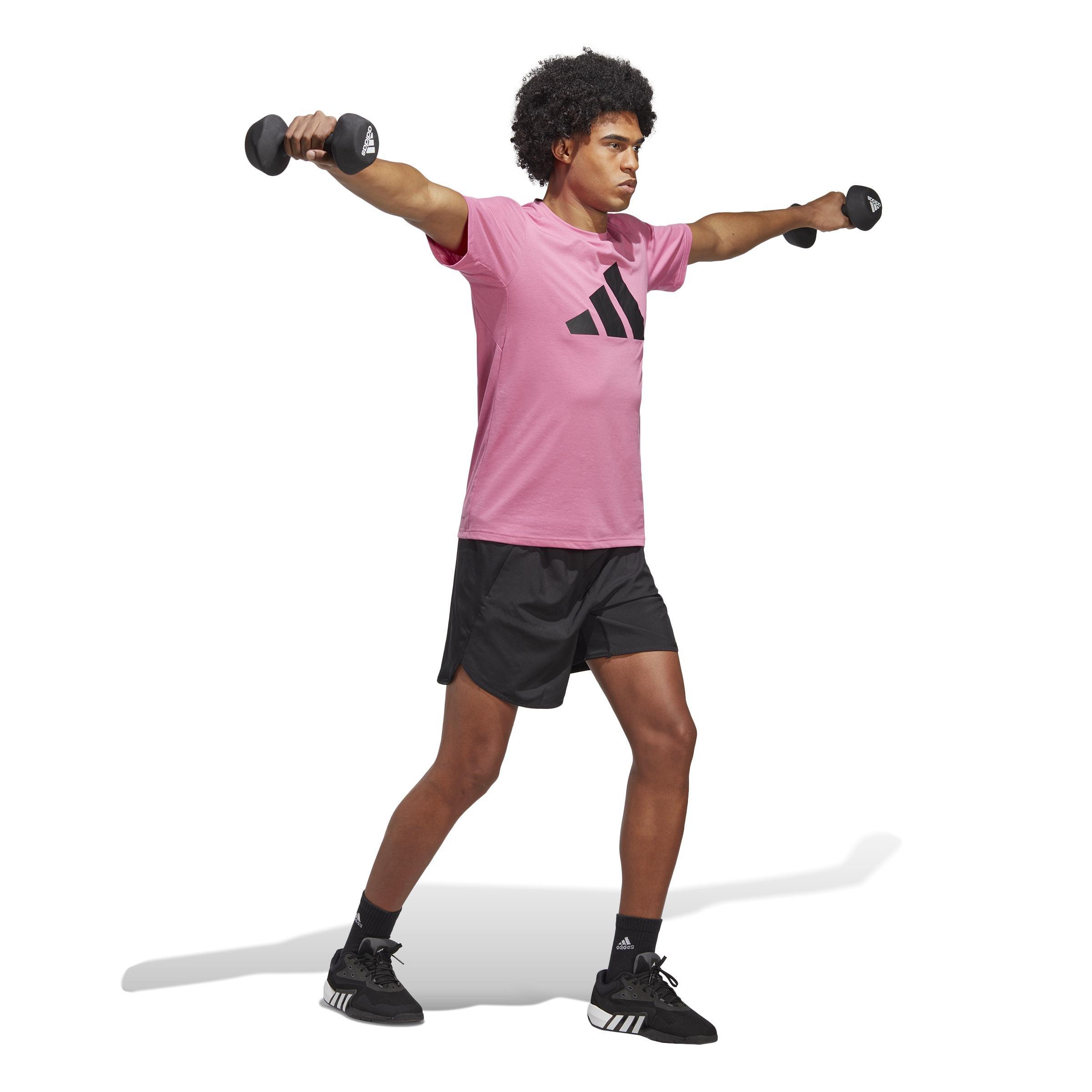 Train Essentials Feelready Logo Training T-Shirt, Pink, A901_ONE, large image number 10