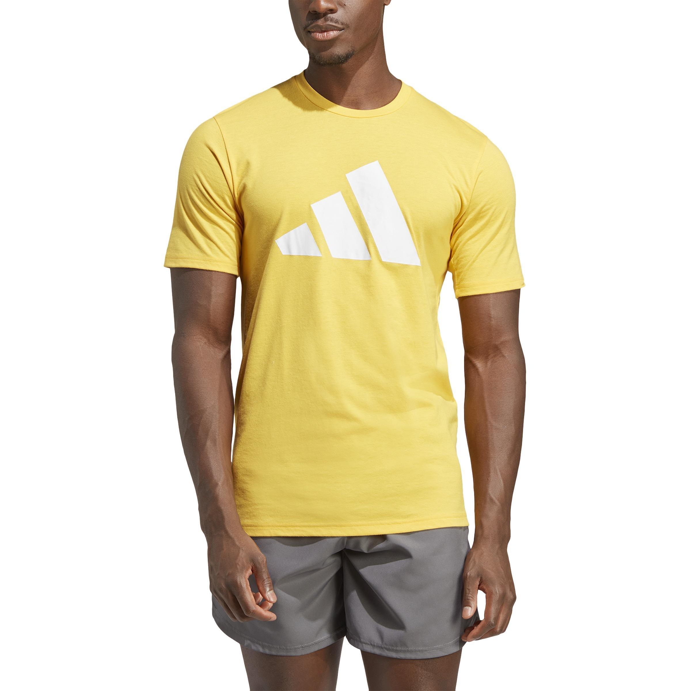 Train Essentials Feelready Logo Training T-Shirt, Yellow, A901_ONE, large image number 0
