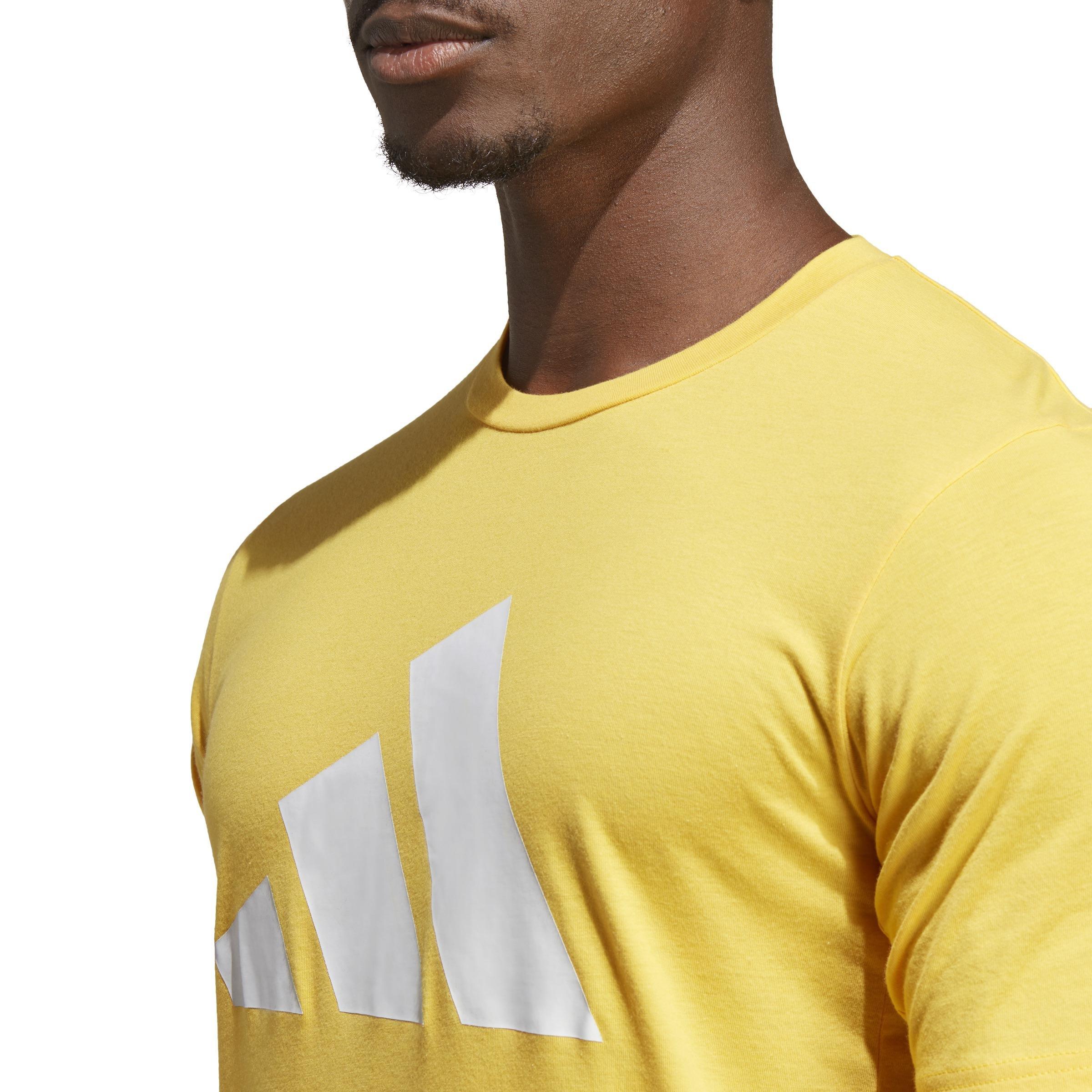 Train Essentials Feelready Logo Training T-Shirt, Yellow, A901_ONE, large image number 4
