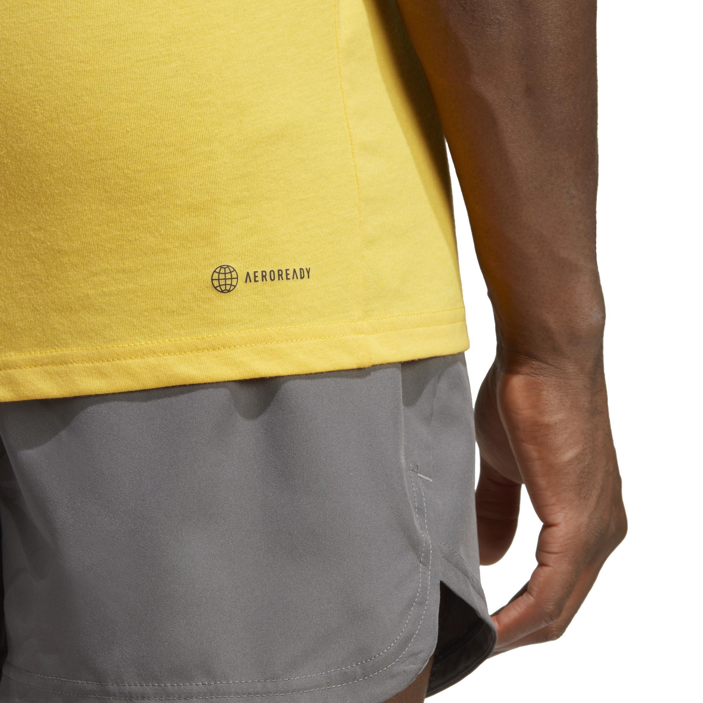 Train Essentials Feelready Logo Training T-Shirt, Yellow, A901_ONE, large image number 5