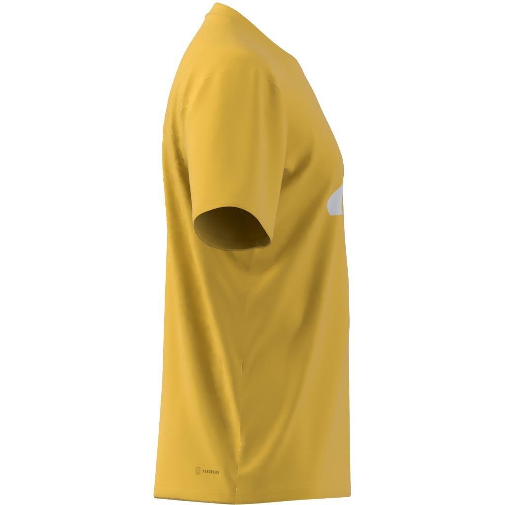 Train Essentials Feelready Logo Training T-Shirt, Yellow, A901_ONE, large image number 10