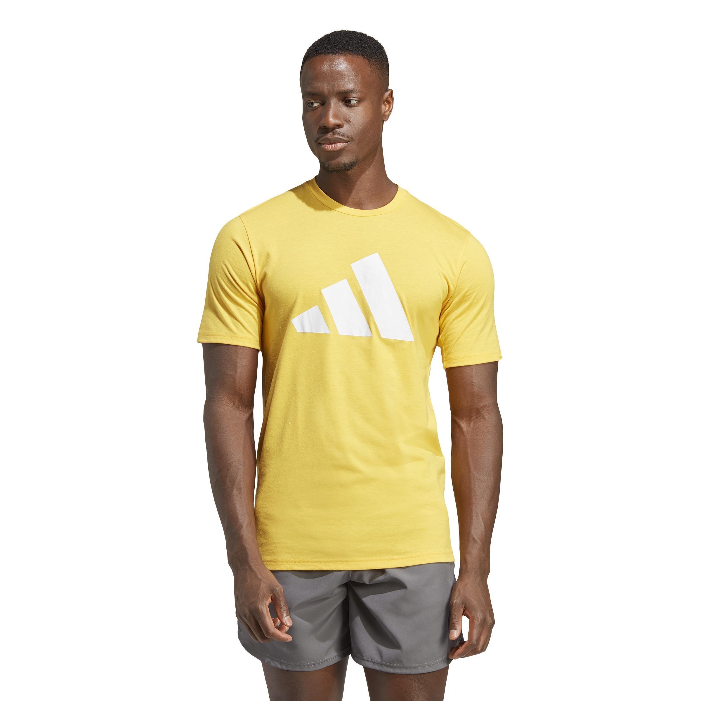 Train Essentials Feelready Logo Training T-Shirt, Yellow, A901_ONE, large image number 11