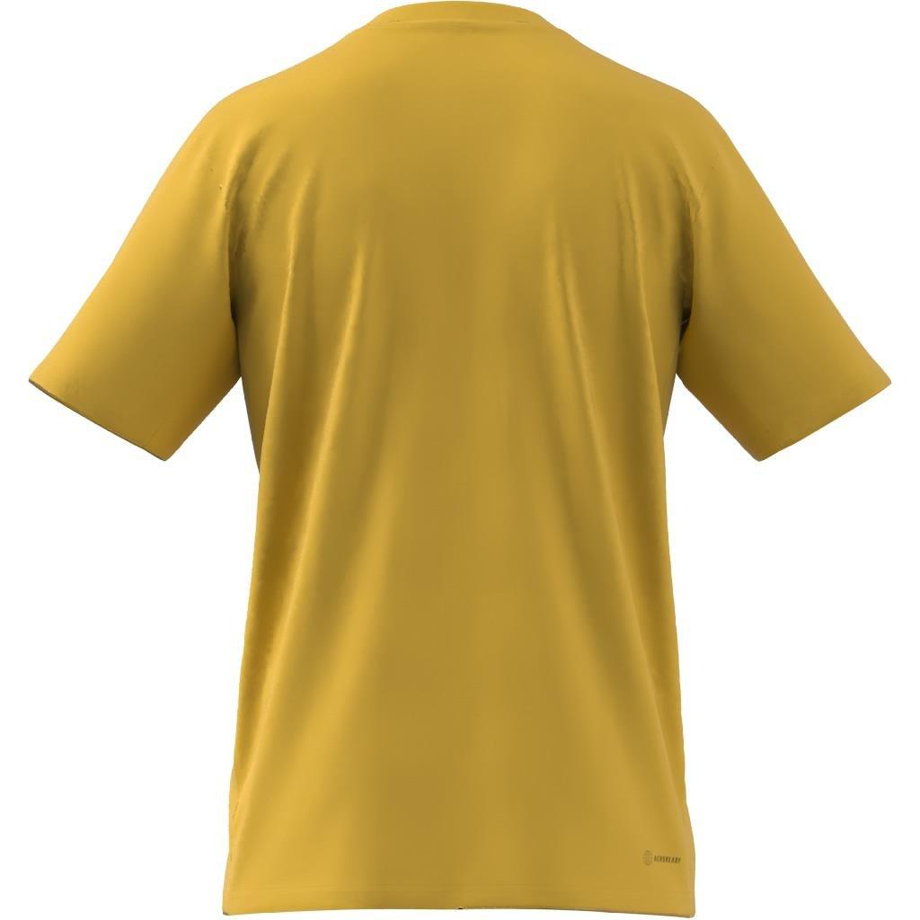 Train Essentials Feelready Logo Training T-Shirt, Yellow, A901_ONE, large image number 14