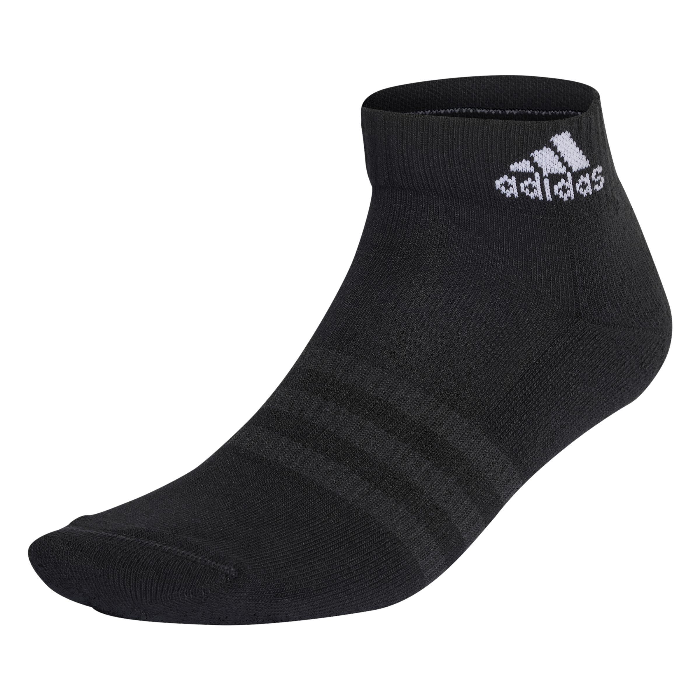 Unisex Cushioned Sportswear Ankle Socks, Black, A901_ONE, large image number 0