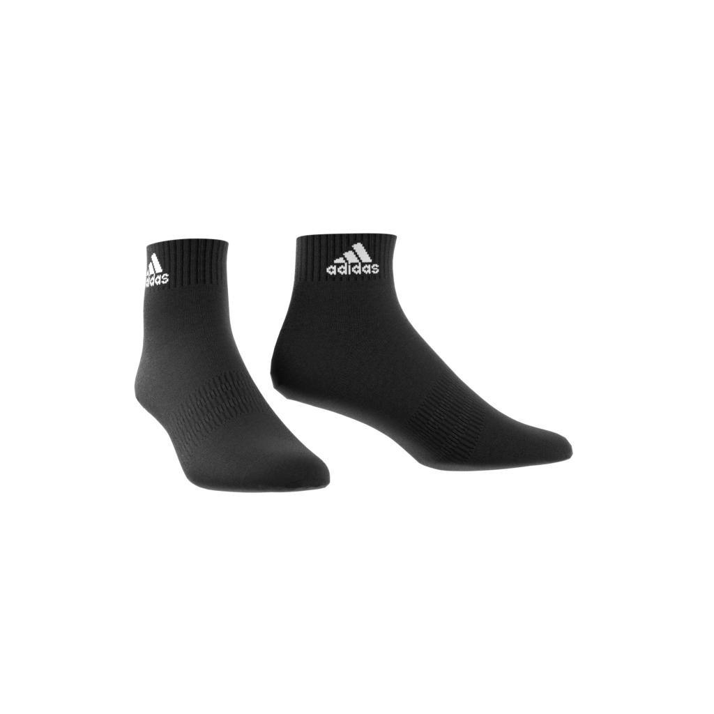 Unisex Cushioned Sportswear Ankle Socks, Black, A901_ONE, large image number 1