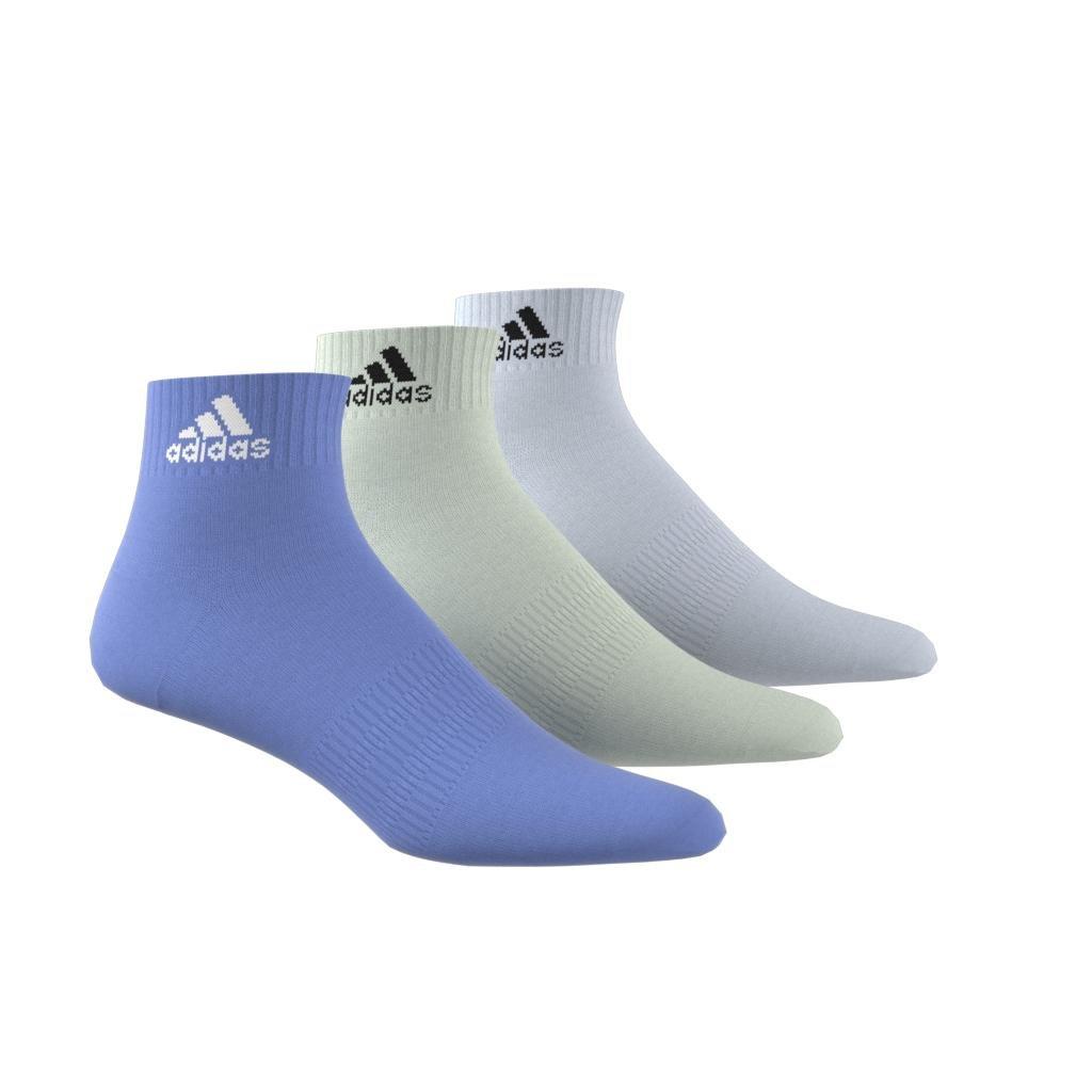 Unisex Thin And Light Ankle Socks 3 Pairs, Blue, A901_ONE, large image number 3