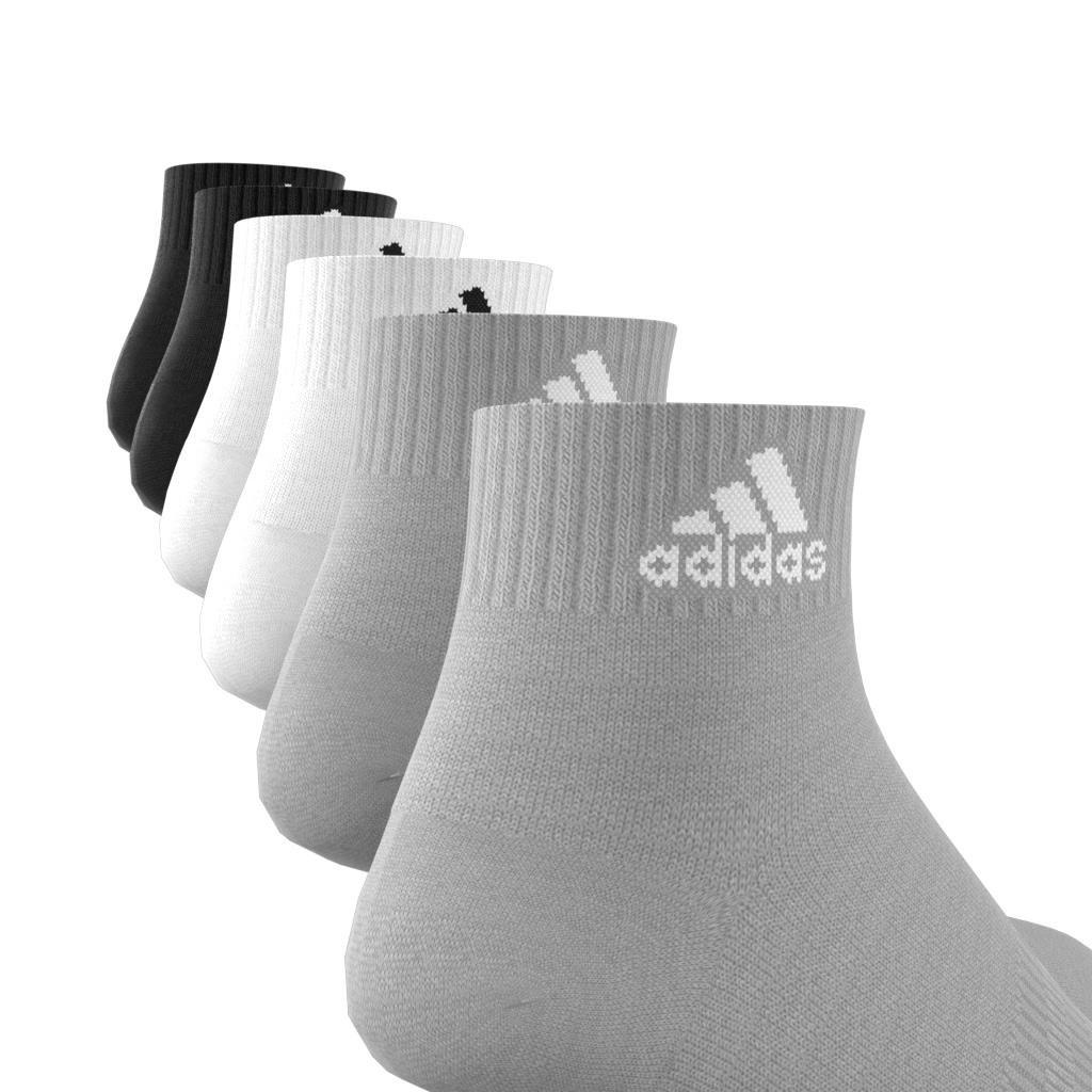 Unisex Cushioned Sportswear Ankle Socks - 6 Pairs, Multicolour, A901_ONE, large image number 2