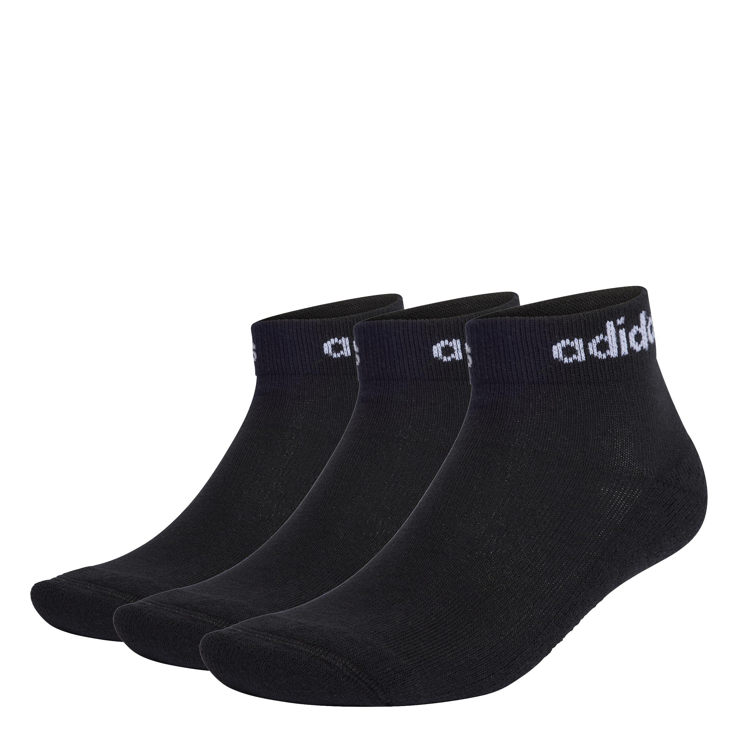 Unisex Think Linear Ankle Socks 3 Pairs, Black, A901_ONE, large image number 0