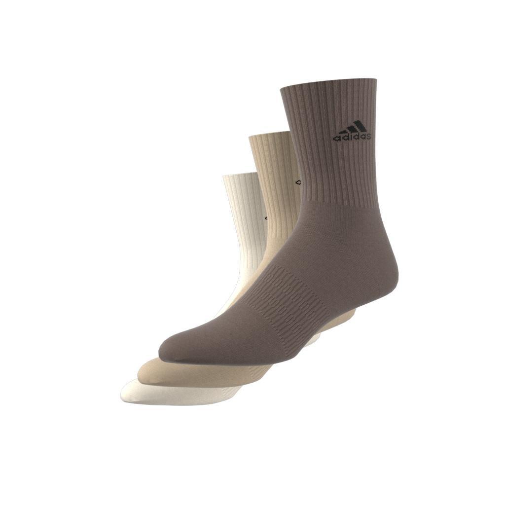 Unisex Cushioned Crew Socks 3 Pairs, Multicolour, A901_ONE, large image number 1