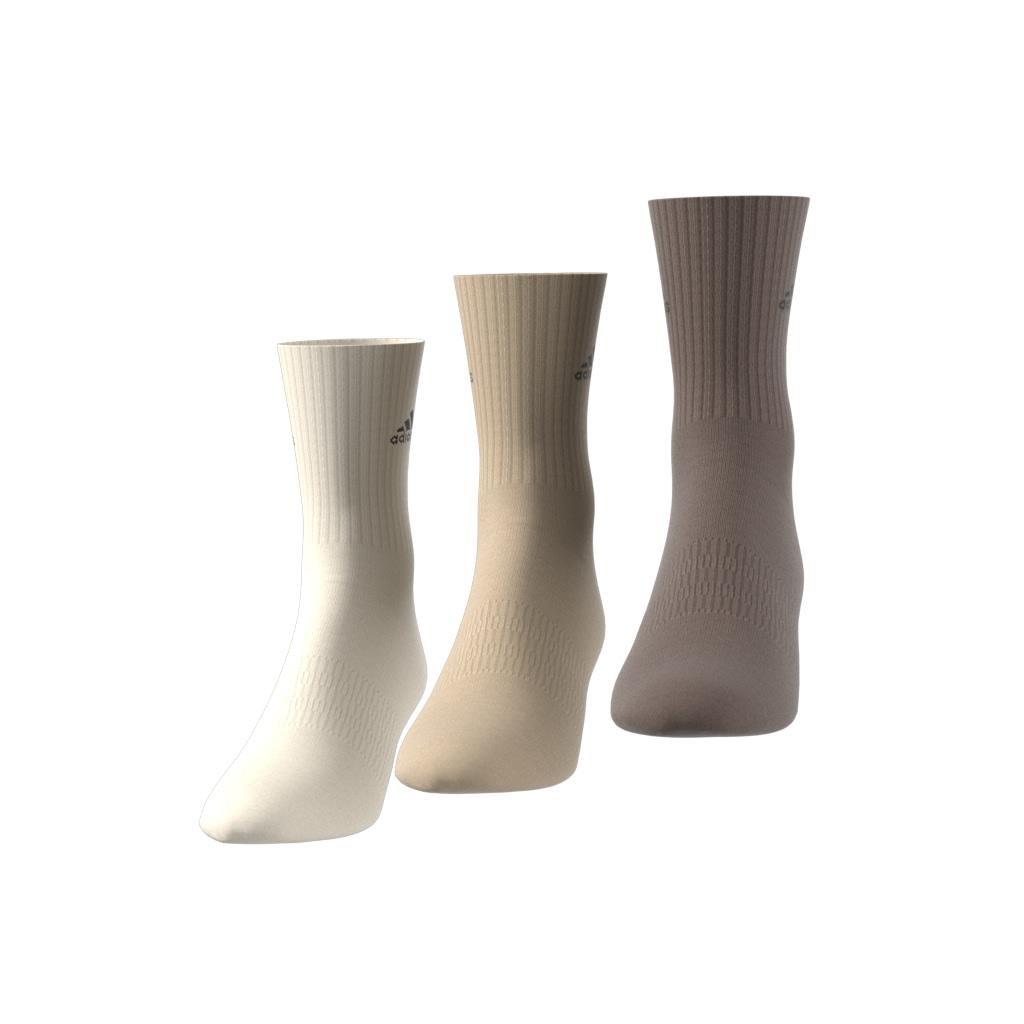 Unisex Cushioned Crew Socks 3 Pairs, Multicolour, A901_ONE, large image number 5