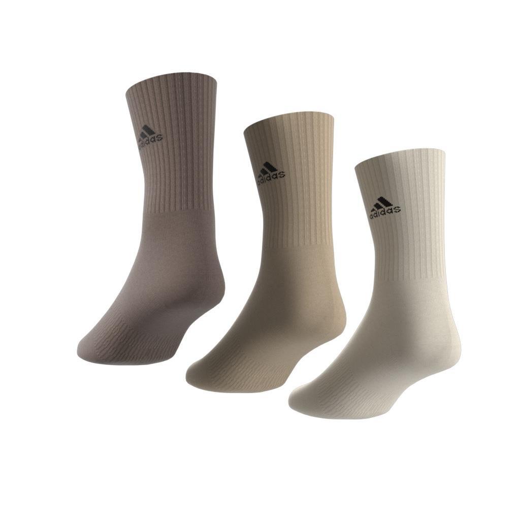 Unisex Cushioned Crew Socks 3 Pairs, Multicolour, A901_ONE, large image number 8