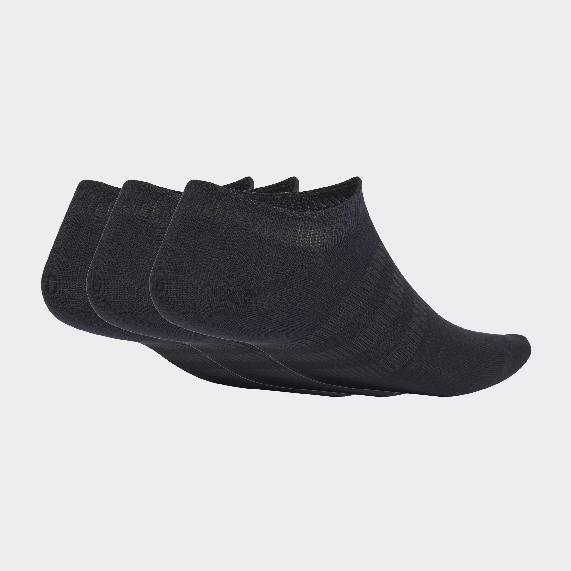 Unisex Thin and Light No-Show Socks 3 Pairs, Black, A901_ONE, large image number 0