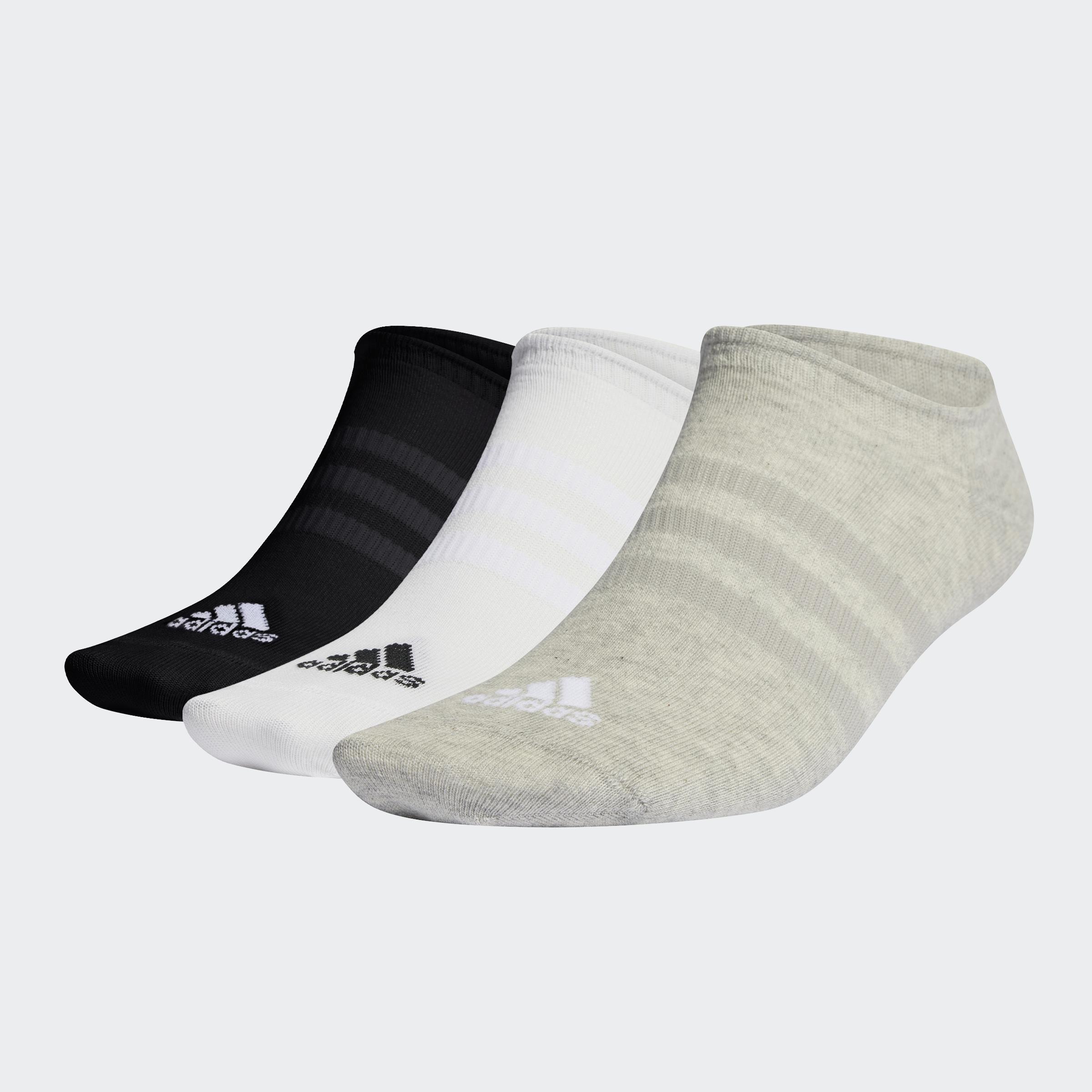 Unisex Thin and Light No-Show Socks - 3 Pairs, Multicolour, , large image number 0