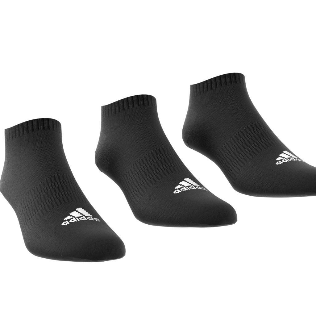 Unisex Thin and Light Sportswear Low-Cut Socks 3 Pairs, Black, A901_ONE, large image number 3
