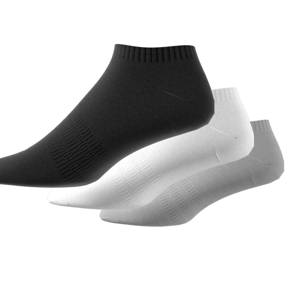 Unisex Thin and Light Sportswear Low-Cut Socks 3 Pairs, Grey, A901_ONE, large image number 0