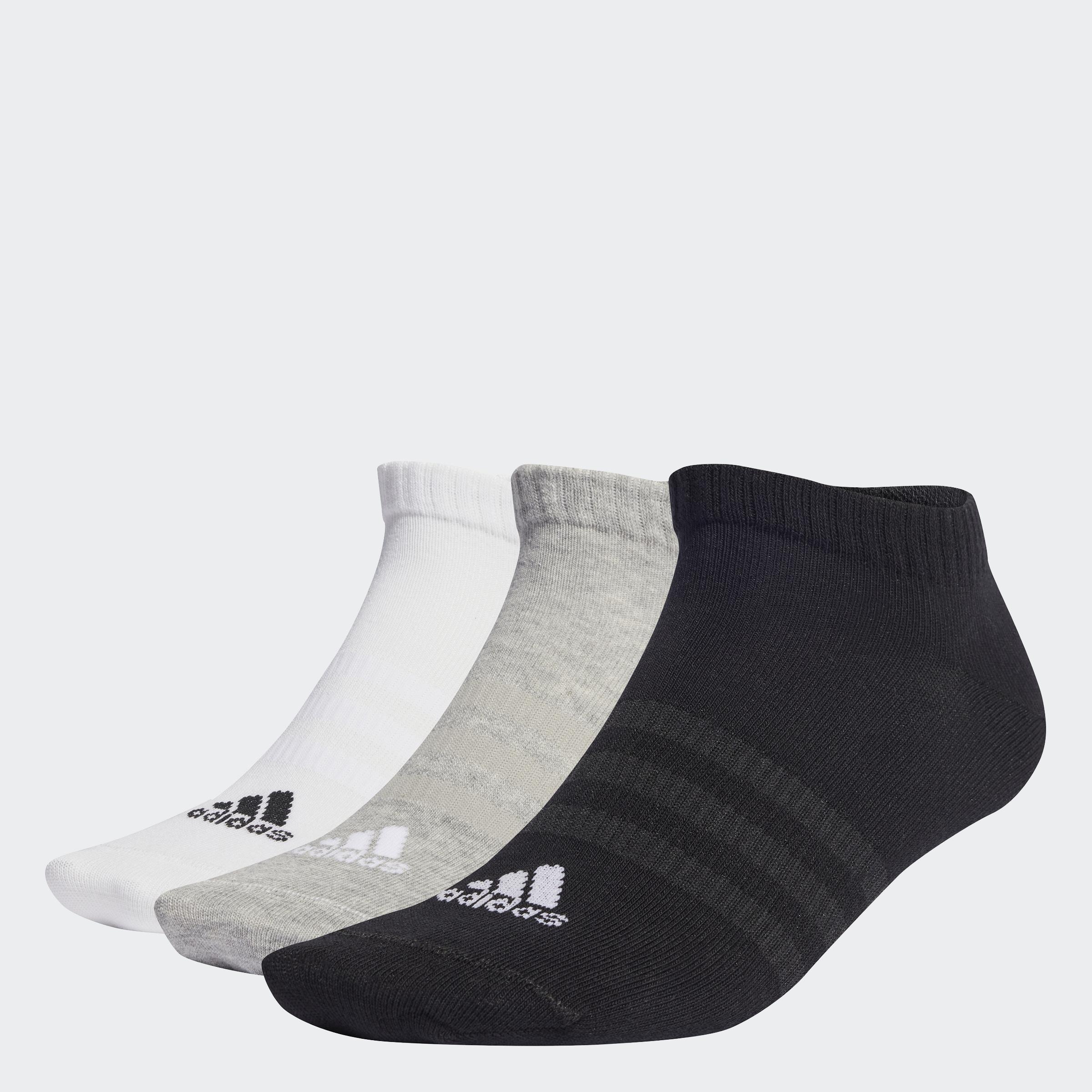 Unisex Thin and Light Sportswear Low-Cut Socks 3 Pairs, Grey, A901_ONE, large image number 9