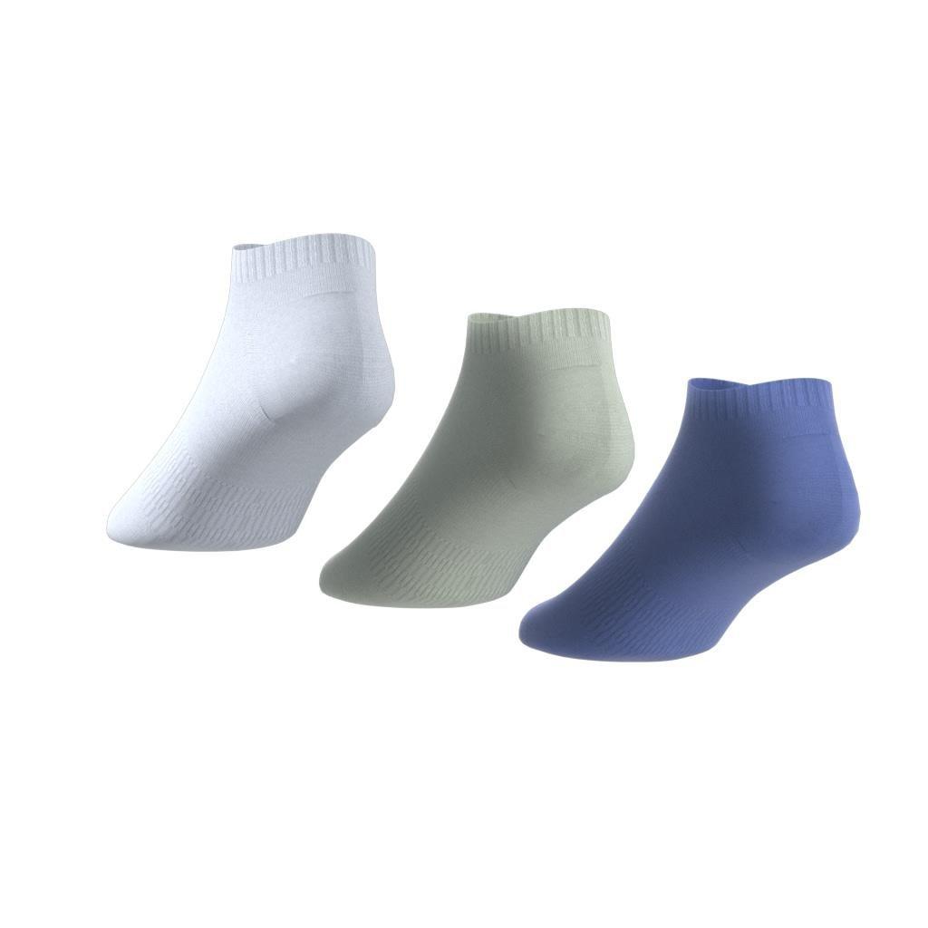 Unisex Thin and Light Sportswear Low-Cut Socks 3 Pairs, Multicolour, A901_ONE, large image number 3