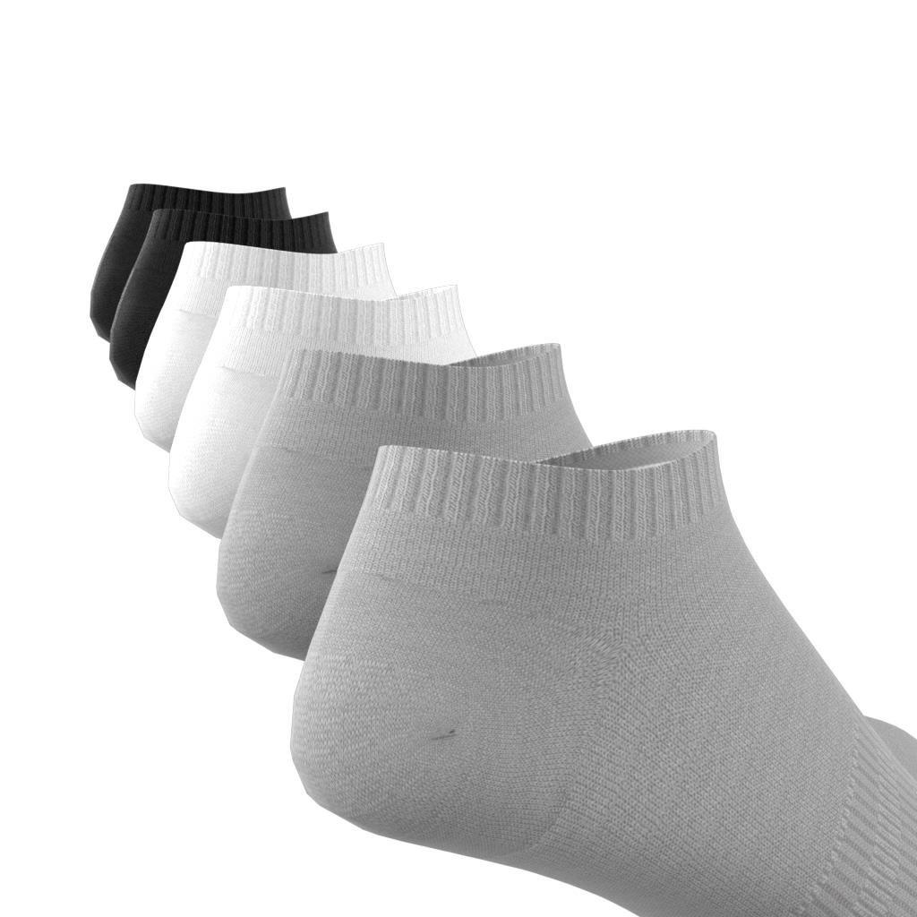 Unisex Cushioned Sportswear Low-Cut Socks 6 Pairs, Multicolour, A901_ONE, large image number 7