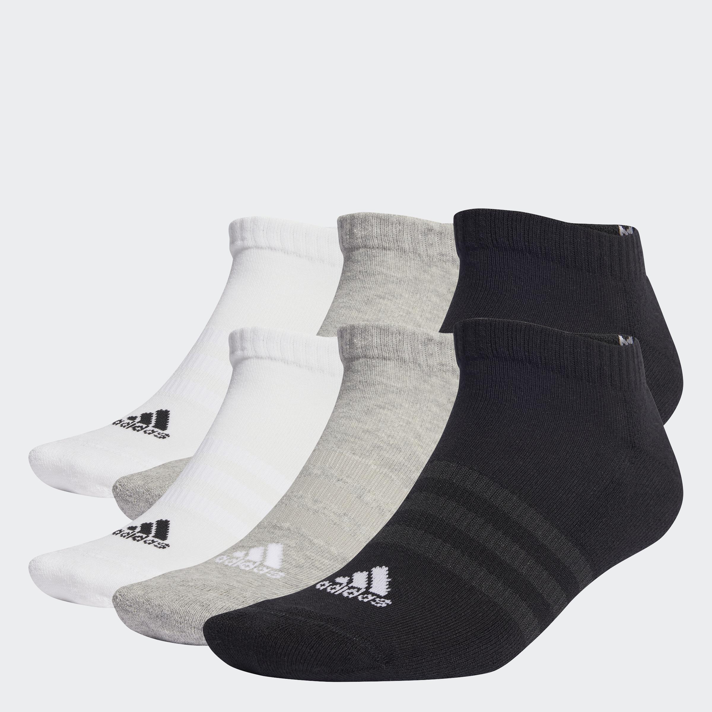 Unisex Cushioned Sportswear Low-Cut Socks 6 Pairs, Multicolour, A901_ONE, large image number 9