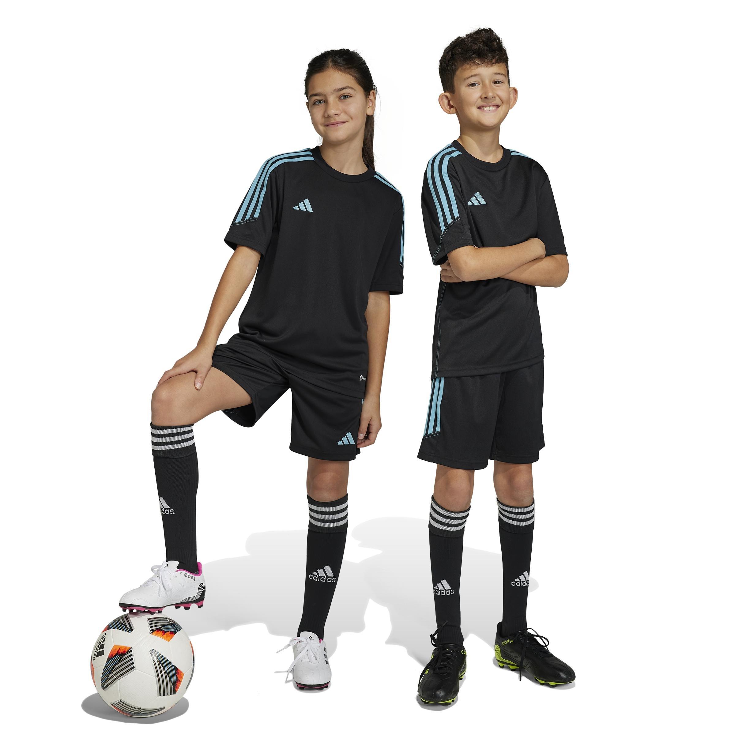 Unisex Kids Tiro 23 Club Training Shorts, Black, A901_ONE, large image number 10