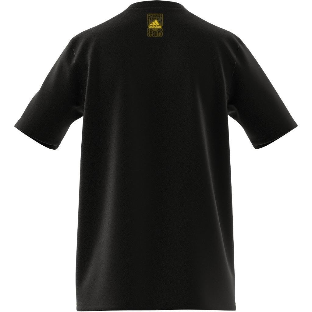 Change Through Sports Graphic T-Shirt, Black, A901_ONE, large image number 7