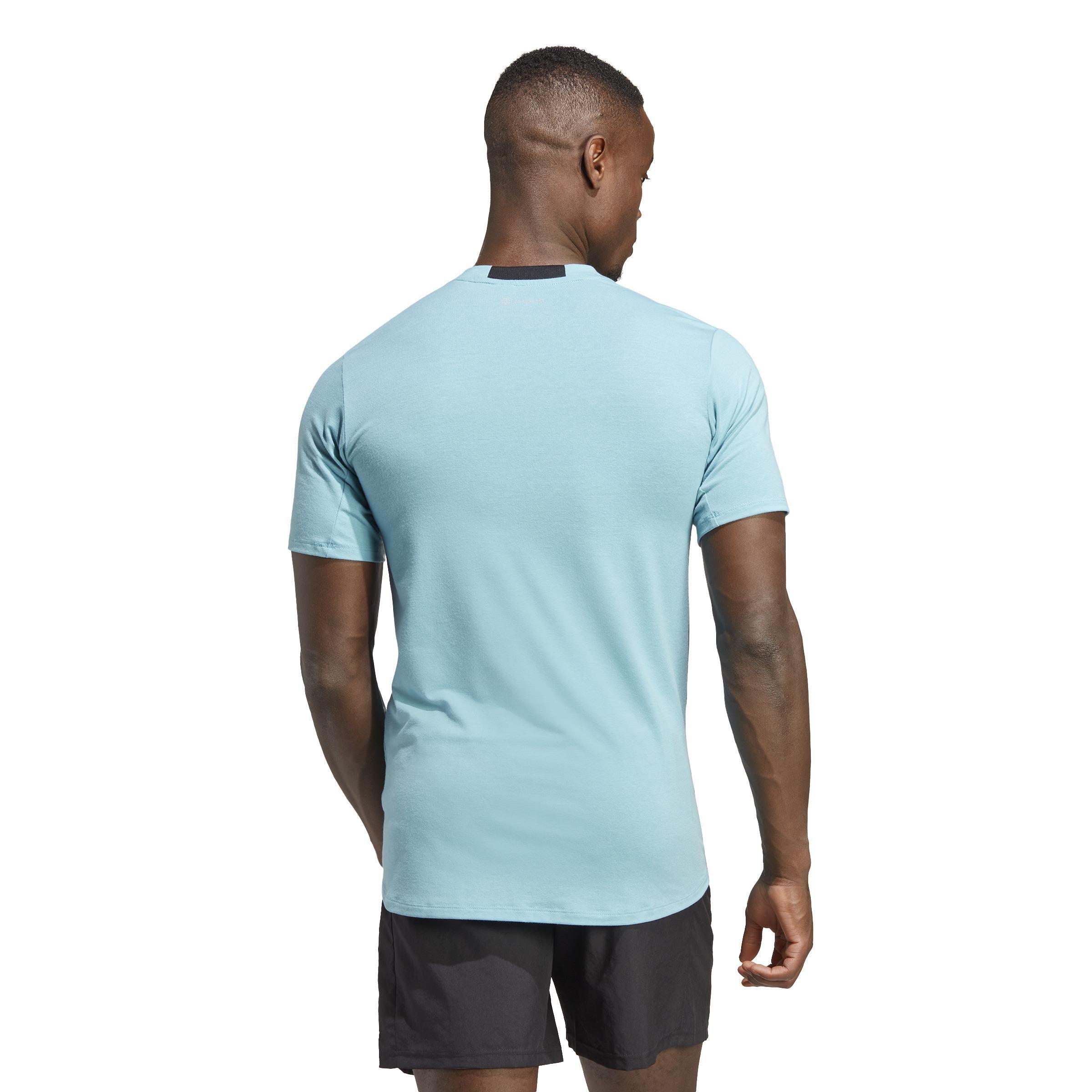 Designed for Training Workout T-Shirt, Blue, A901_ONE, large image number 3