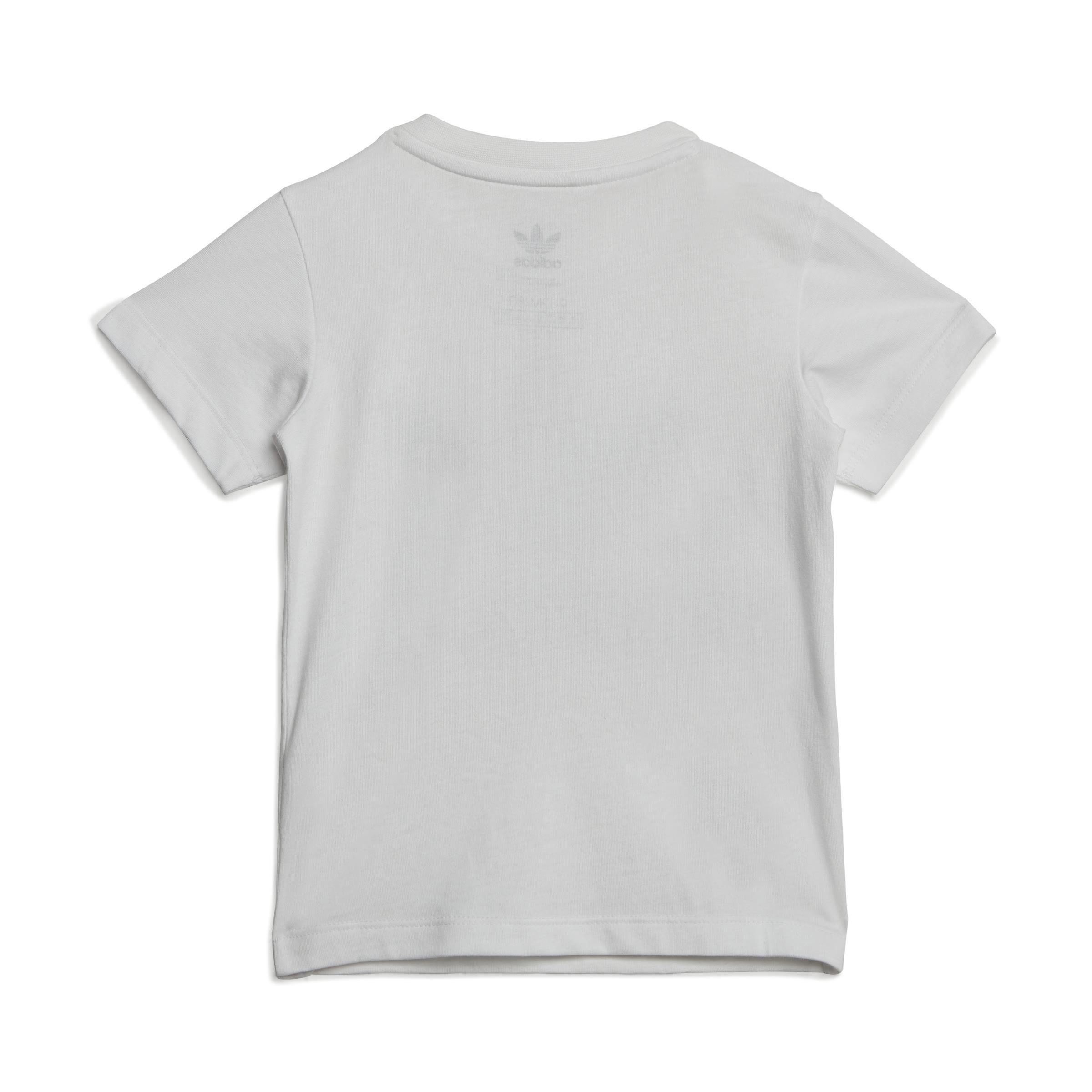 Unisex Kids Camo Tee And Shorts Set, White, , large image number 2