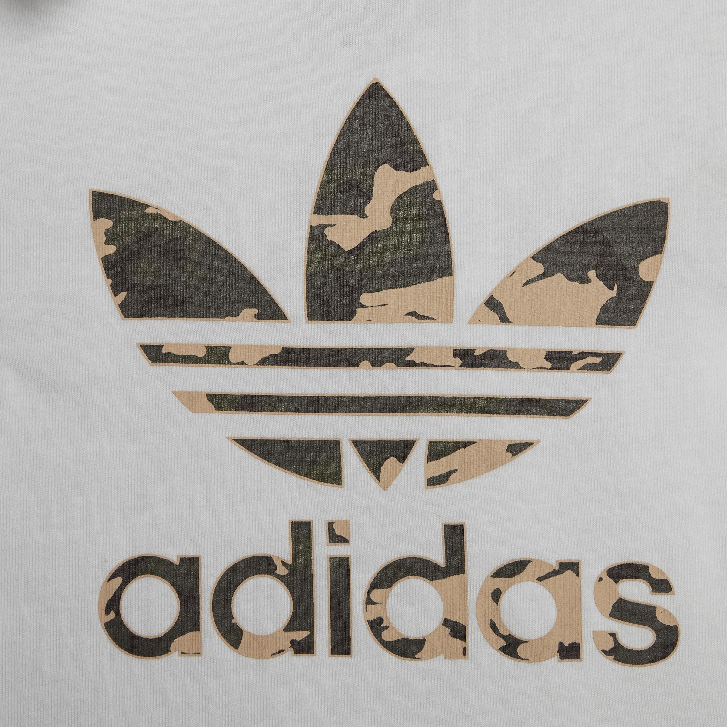 Unisex Kids Camo Tee And Shorts Set, White, , large image number 6