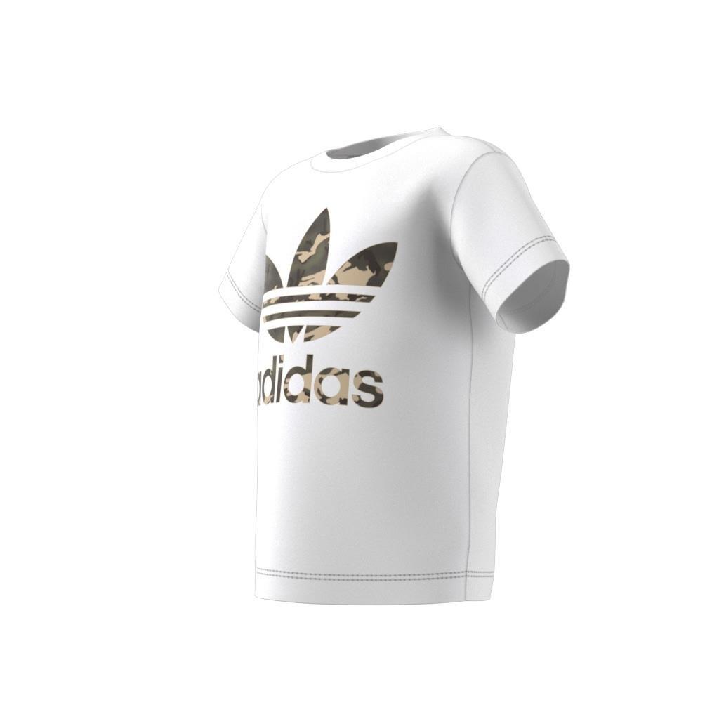 Unisex Kids Camo Tee And Shorts Set, White, , large image number 12