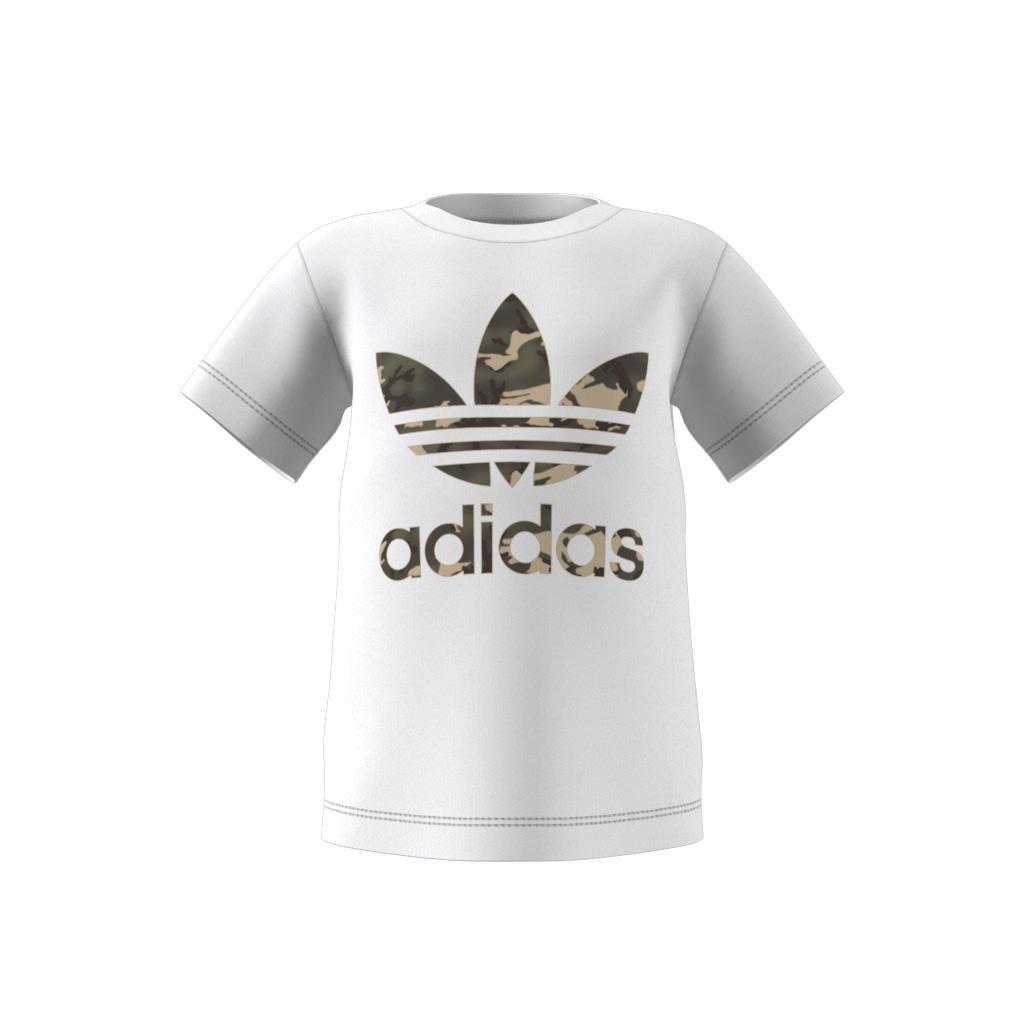 Unisex Kids Camo Tee And Shorts Set, White, , large image number 13