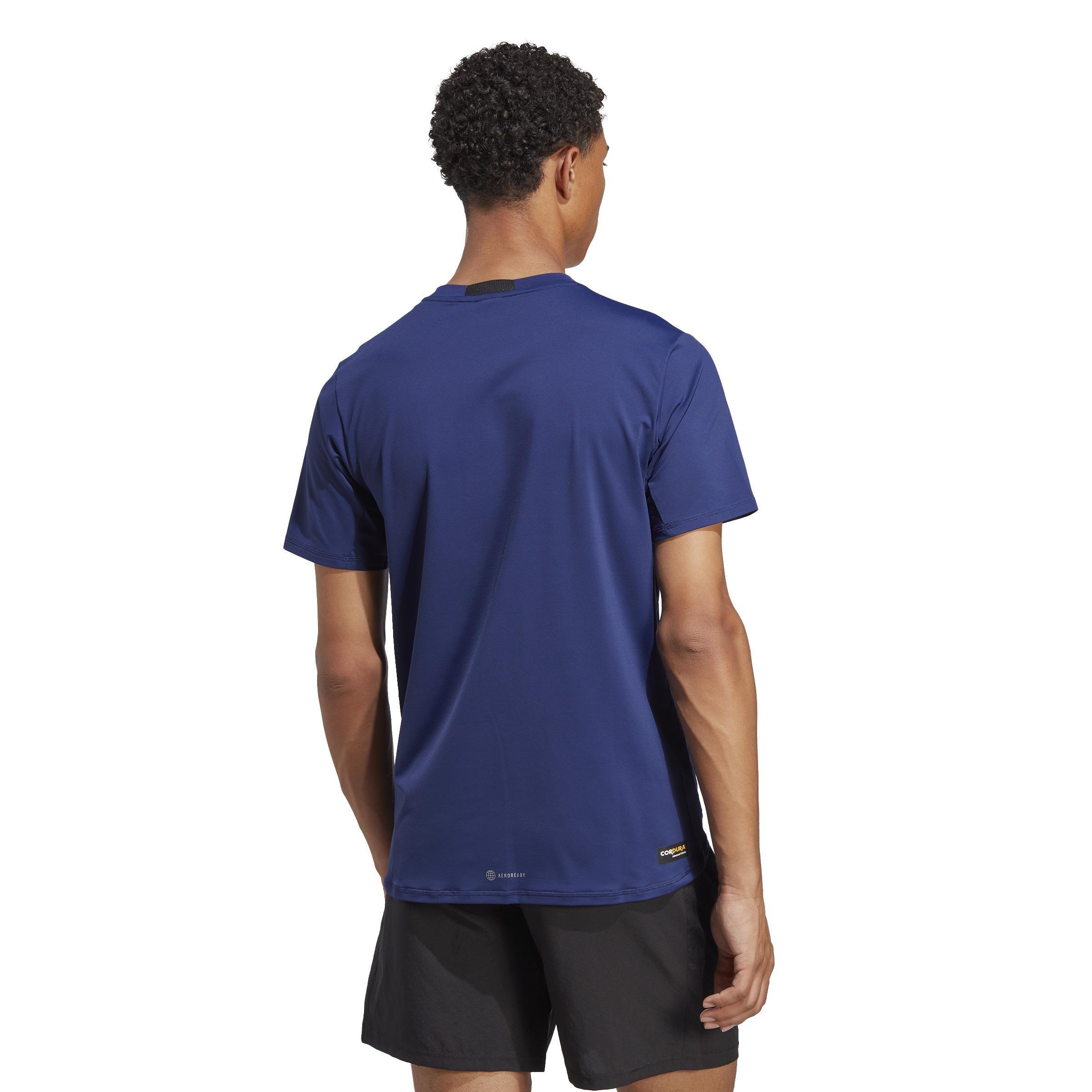 Designed 4 Training Cordura Workout T-Shirt, Blue, A901_ONE, large image number 3