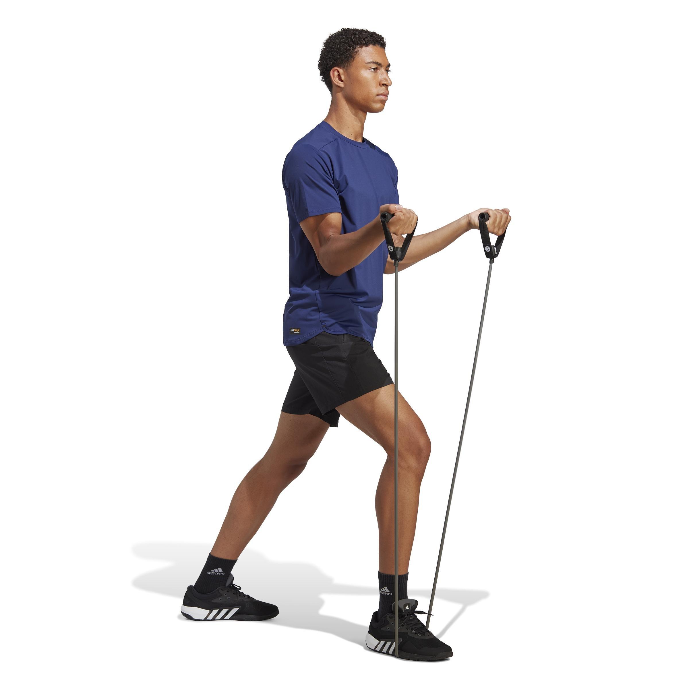 Designed 4 Training Cordura Workout T-Shirt, Blue, A901_ONE, large image number 14