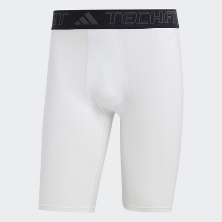 Men Techfit Training Short Tights, White, A901_ONE, large image number 0